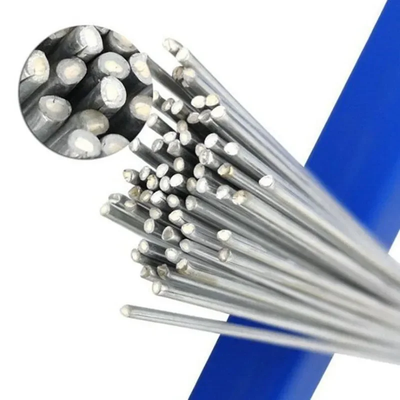 10PCS Low Temperature Easy Melt Aluminum Welding Rods Weld Bars Cored Wire for Soldering Aluminum No Need Solder Powder