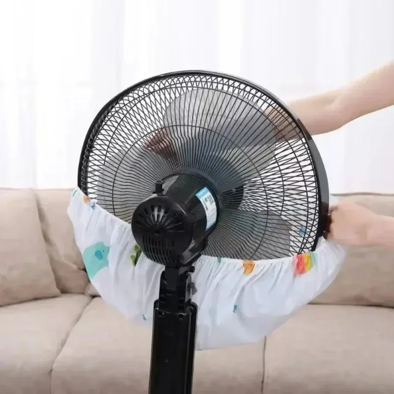 Two Style Washable Fan Sleeve Waterproof Dustproof Protective Standing Round Electric Cover Pedestal Stand Fan Floor