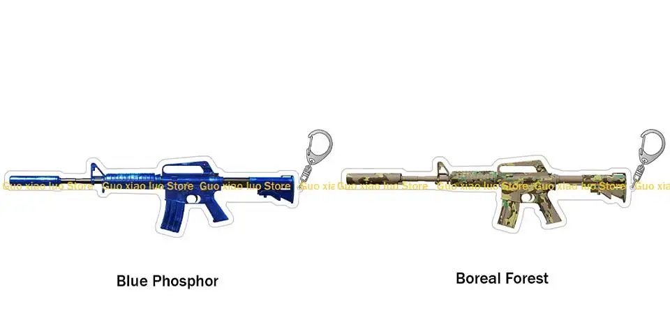 CS2 GO Game Waffe M4A1-S Fade Bright Water Guardian Golden Coil Basilisk Flashback Skins Acryl Schlüsselanhänger Taschenanhänger Jungen Geschenk – Detail 5