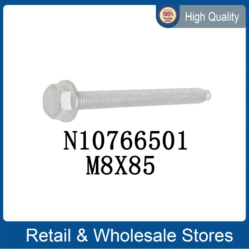 

1pcs M8X85 N10766501 Hex Bolt Oil Pan Screw N 107 665 01 for VW Audi