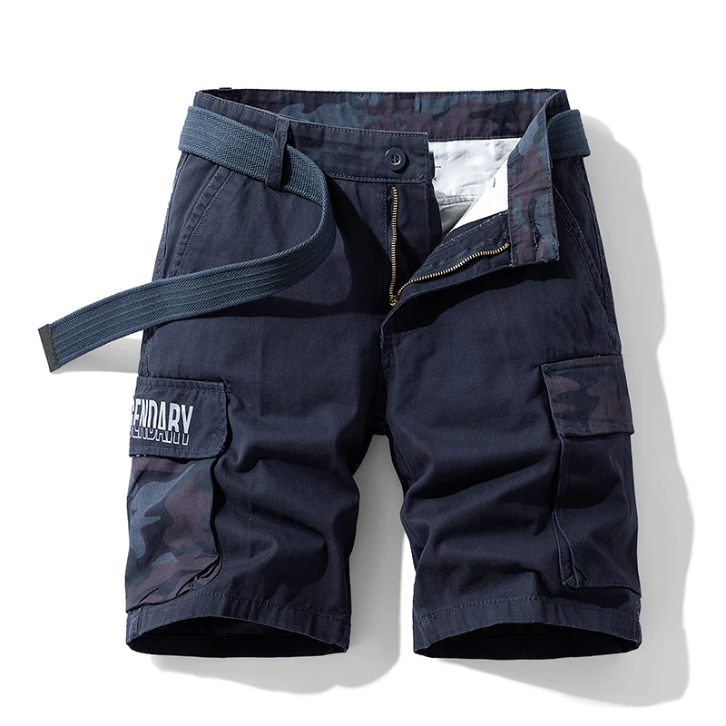 Outdoor Camouflage Fifth Pants Men's Summer Leisure Climbing Workwear Shorts Multi-Pocket Straight Casual All-Match Middle Pants