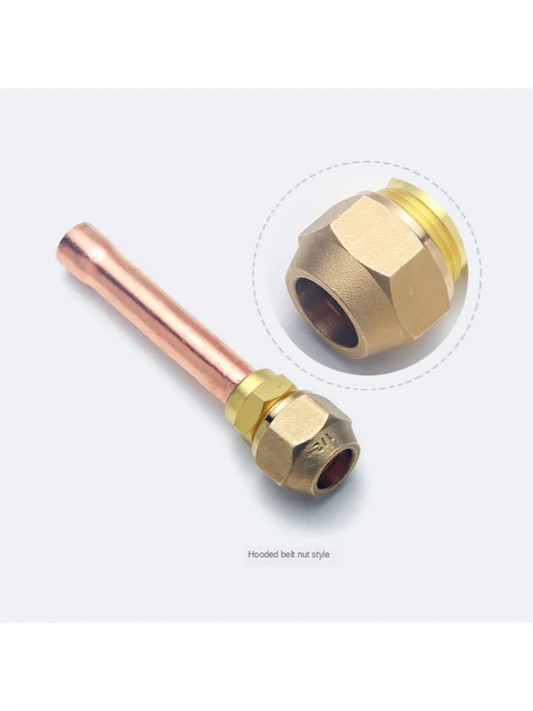 Pipe Joint of The Thickened Air Conditioner Inner Unit The Copper with Nut Is Used for The Air Conditioner Refrigeration System 1000tvl 23mm lens 7 lcd 20m fiberglass cable waterproof handheld borehole well pipe camera system with dvr function