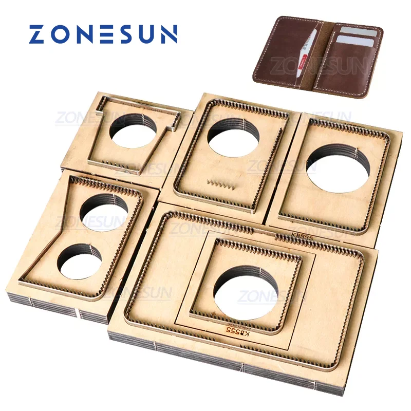 

ZONESUN Credit Card Holder Coin Purse Customized Leather Cutting Die Handicraft Tool Punch Cutter Mold Diy Paper Wallet Cut Die