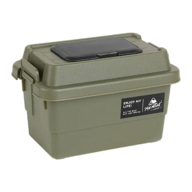 

Portable Travel Storage Box Dustproof Mini Camping BBQ Tool Storage Box Moisture-proof Stackable For Cooking Traveling Grocery