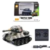 Mini Remote Control Tank Simulation Four way Wireless Charging Children's Remote Control Vehicle Military Toys Children's Tank 6