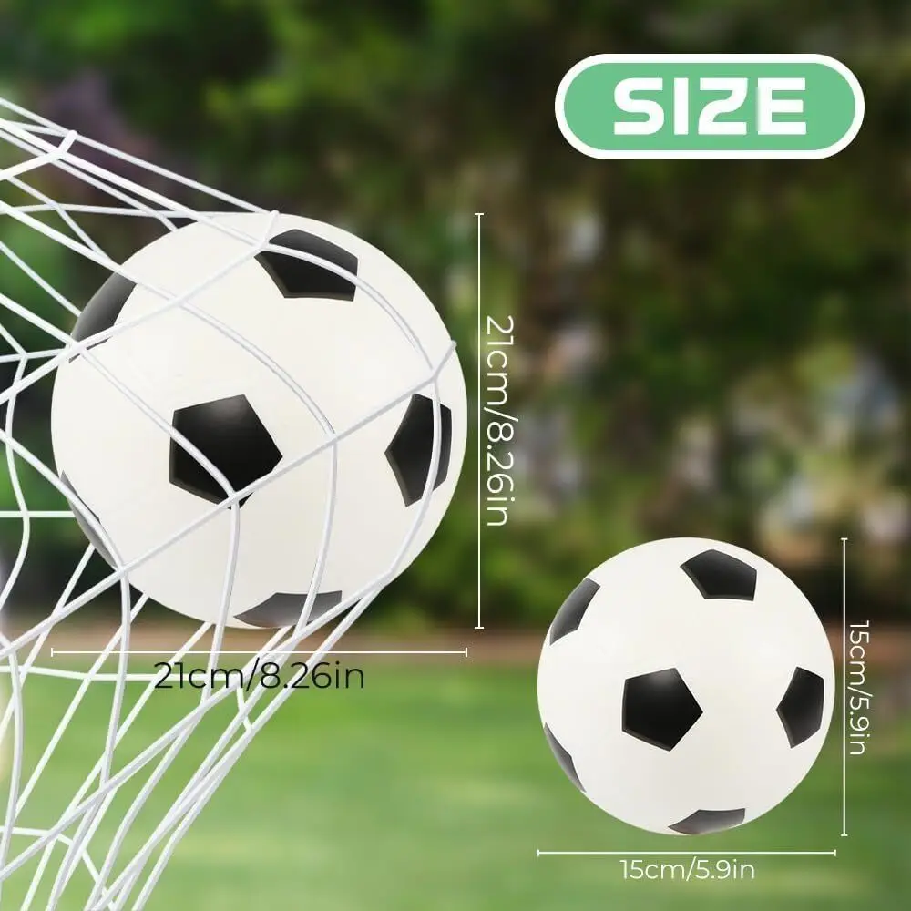 High-Density PVC Football Easy to Grip Indoor Activities Soccer Ball Lightweight Squeezable Training Ball Outdoor Sports