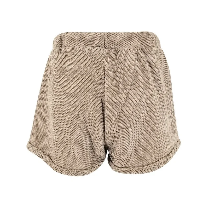 Summer Female Loose Solid Color Drawsting Short All-Match New Hotpants 2023 New Women High Waist Tie Belt Coffee Shorts Bottoms