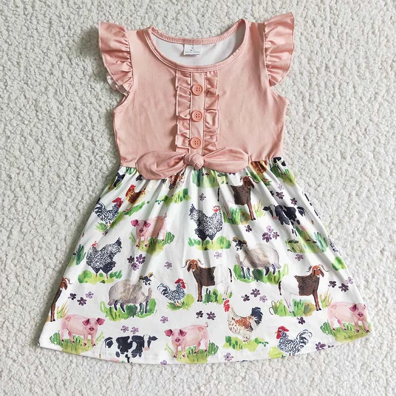Farm Animals Girl Clothes Pink Farm Girl Clothing Wholesale Baby