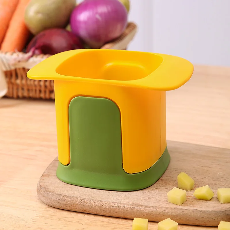 Stainless Steel Kitchen Vegetable And Fruit Dicing Tool Suitable For Potatoes Carrots Onions Ham Etc. Pressed Into Chunks. vegetable cutter potato cutter