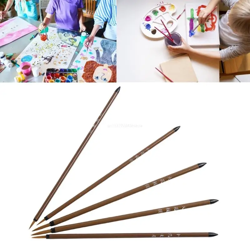 

Chinese Brush Set Hook Line Pen for Flower, Bird, and Landscape Painting Watercolor Brush for Beginner Dropship