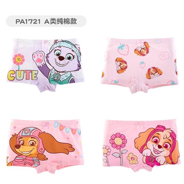 Braguitas Niña Años Pack De Calzoncillos De Paw Patrol Para