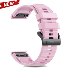 Premium Sport Rubber Bracelet for Fenix8 Watch - Durable and Stylish Strap (2 Pink)