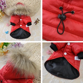 Winter Pet Dog Clothes Waterproof Warm Jacket Thicker Cotton Coat For Chihuahua Soft Small Pets Clothing Puppy Hoodies 5