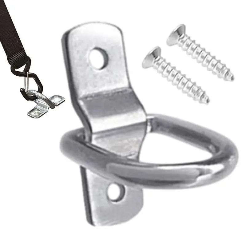 

D Shaped Pull Ring Trailer Rings Tie Down Buckle Rings Hook Sturdy And Secure D Type Craft Ring Hook For Kayaks Bicycles Boats