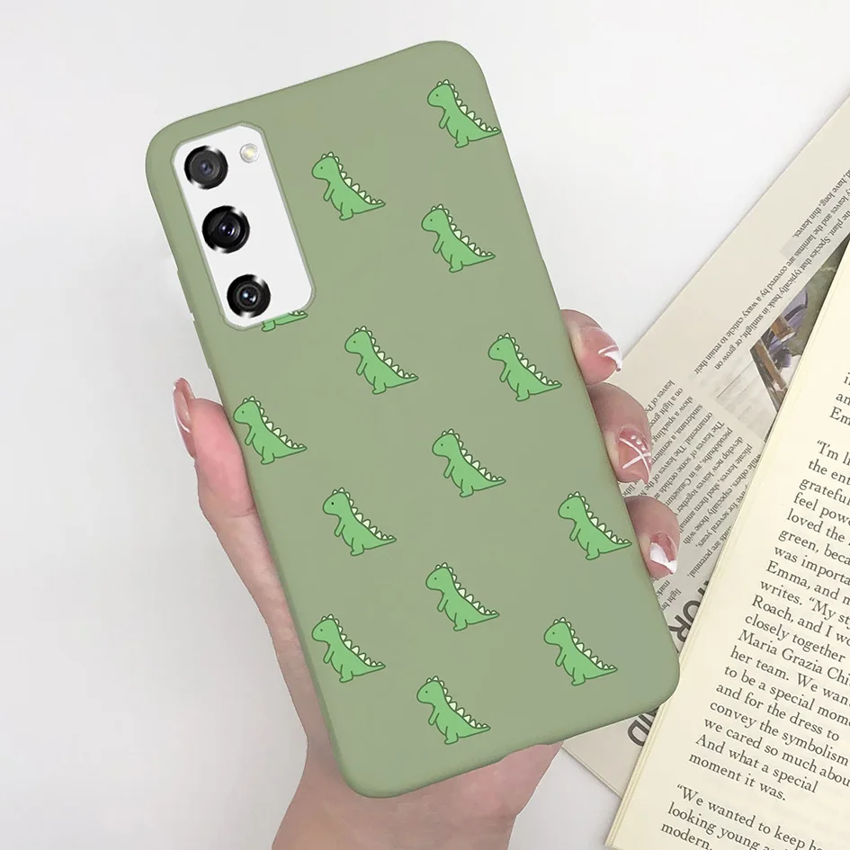 Cute Dinosaur Cartoon Phone Case - Fashionable Luxury TPU Soft Cover