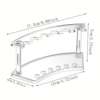 Pen Holder, 2 Pieces 6-Slot Pen Display Stand Multifunctional Acrylic Display Stand Eyebrow Pen Stand Makeup Brush Rack Organize 3