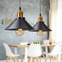 Vintage LED Iron Lampshade Retro Chandeliers Russia Pendant Lights for Loft Kitchen Dining Bedroom Home Lighting Hanging Lamp 2