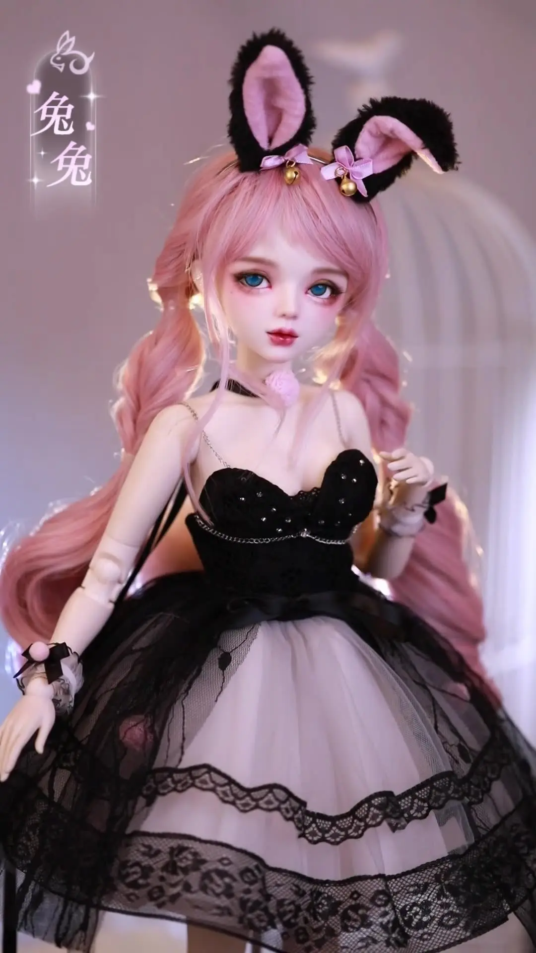 Poupée BJD 1/3 Avec Maquillage Peint Main, Yeux Bicolores Et Tenue Complète (neuf)