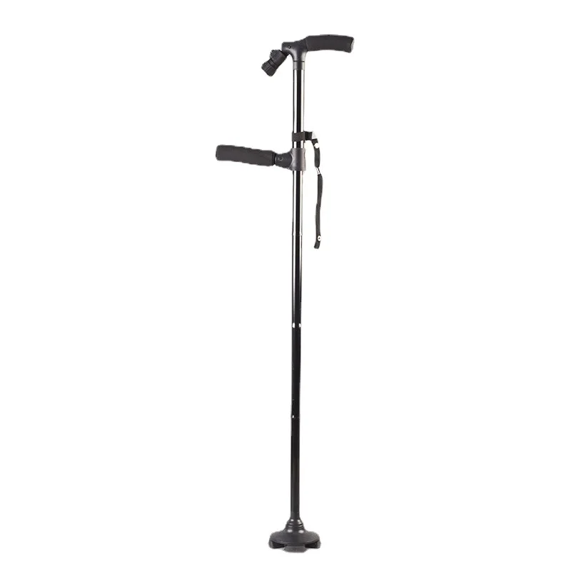 Collapsible Telescopic Folding Elder Cane LED Walking Trusty Sticks Elder Crutches for Mother The Elder Fathers Outdoor Climbing
