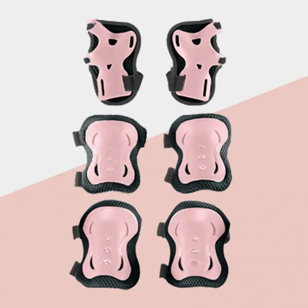 1 Set Kids Roller Skating Protective Gear Scooter Biking Sports Toddlers Boys Girls Wrist Guard Knee Elbow Pad Protector protective gear set wrist guards