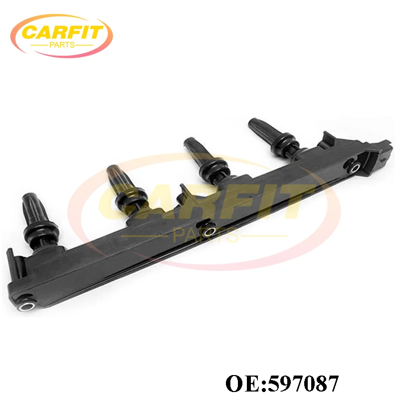 New 597087 9656695780 5970A6 Engine Ignition Coil For CITROEN C4 C5 C8 PEUGEOT JUMPY EXPERT Van 307 407 408 807 Auto Parts