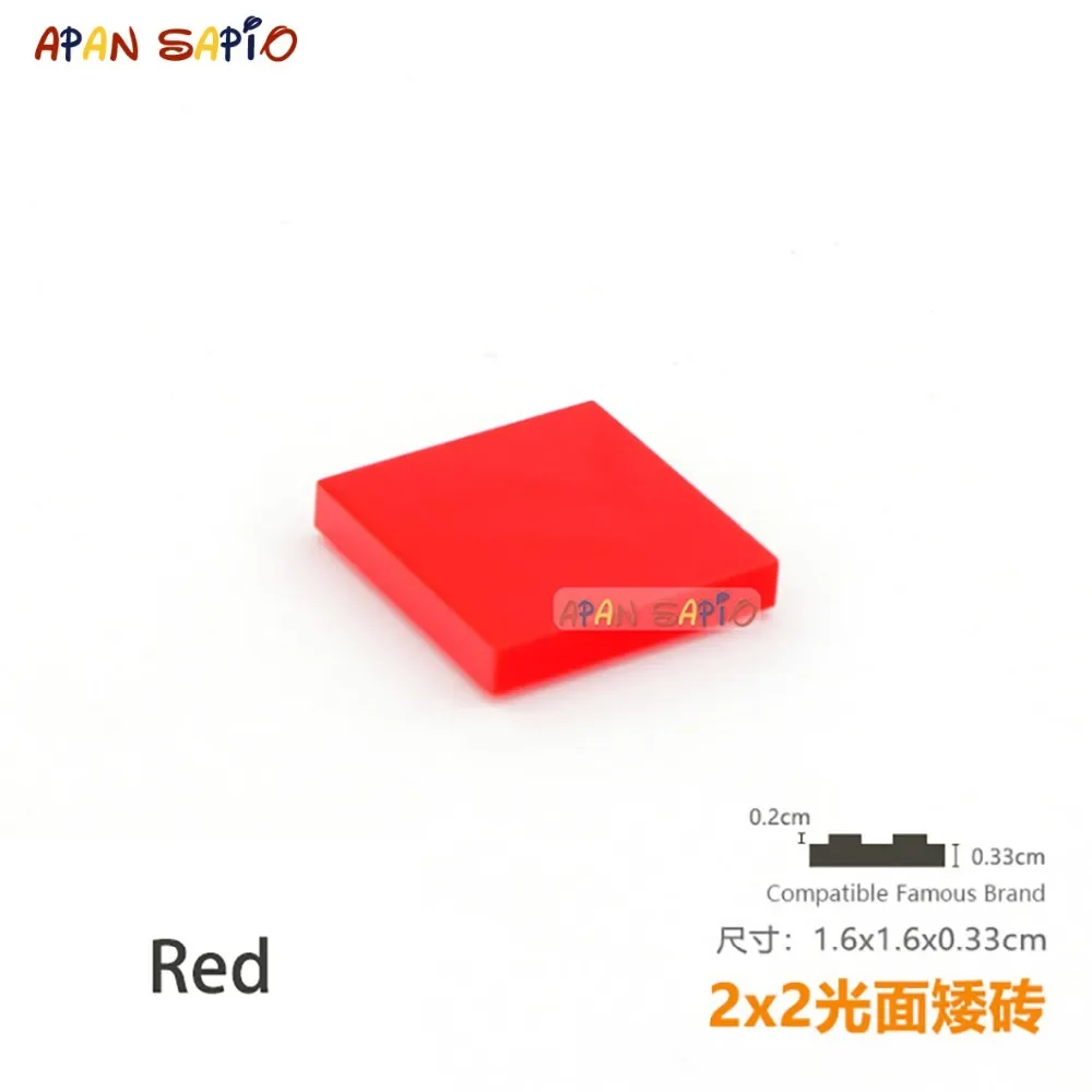 50pcs/lot DIY Blocks Building Bricks Tile 2X2 Educational Assemblage Construction Toys for Children Size Compatible With Brand - 4