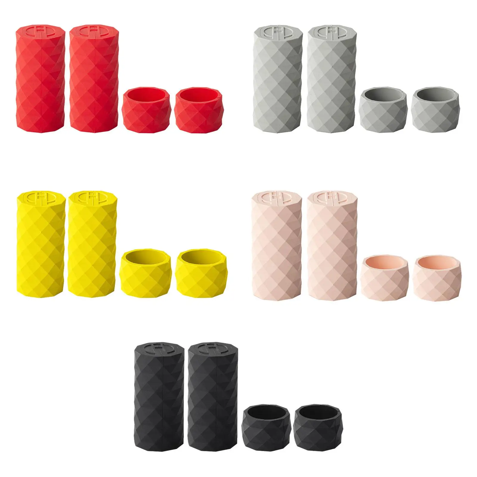 4 Uds cintas para manillar de bicicleta funda para manillar empuñaduras de manillar de silicona cubierta de enchufe para correa de bicicleta