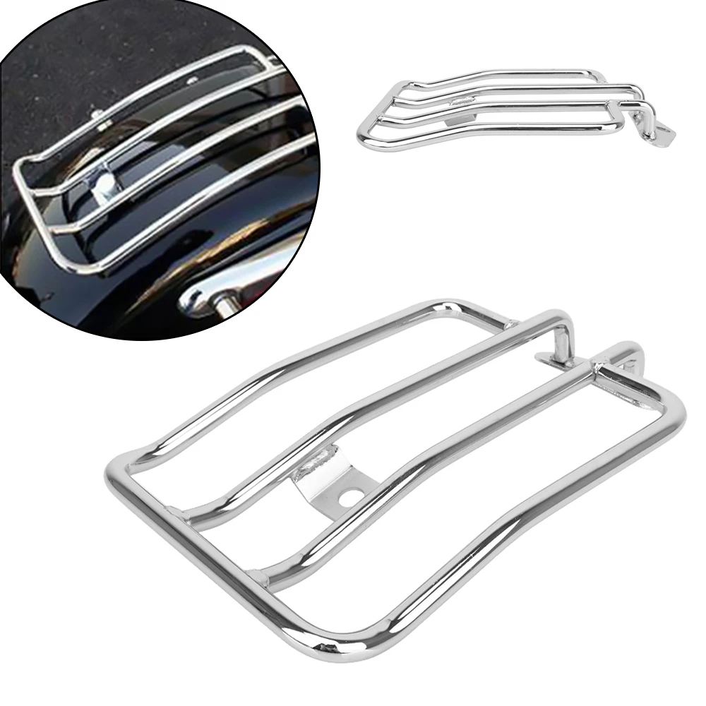 Motorcycle Black Solo Seat Luggage Support Shelf Rack For Harley XL Sportsters 2004 2016
