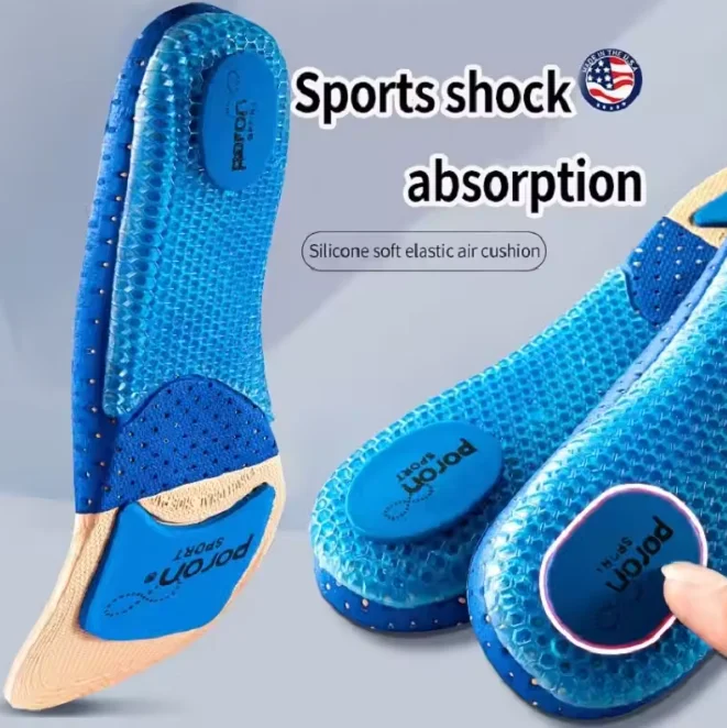 Sport Insoles for Men Women Arch Support Breathable Shock Absorption Shoes Pad Outdoor Running Feet Care Sneakers Sole Insoles