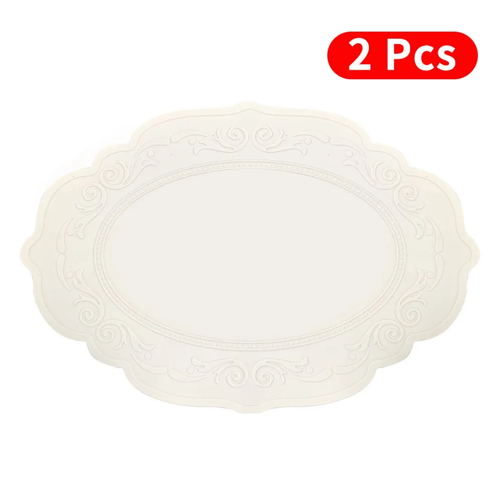 Round Silicone Table Mat - Heat Resistant, Waterproof, & Durable Non-Slip Kitchen Pad
