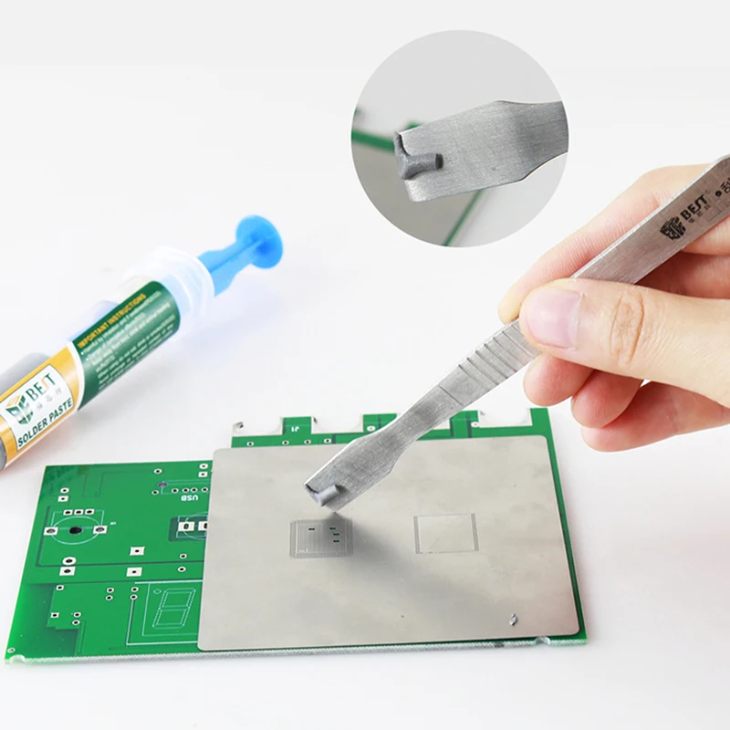 Tin Solder Paste Syringe Type Liquid Welding Flux Mobile Phone PCB Component Repair Melting Point 183℃ Circuit Board Repair Tool leather welding helmet