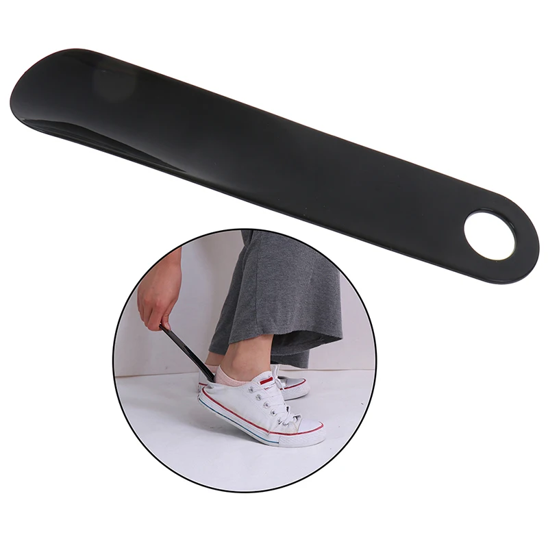 

1x Portable Durable Shoehorn Professional Plastic Black 18.5cm Shoe Horn