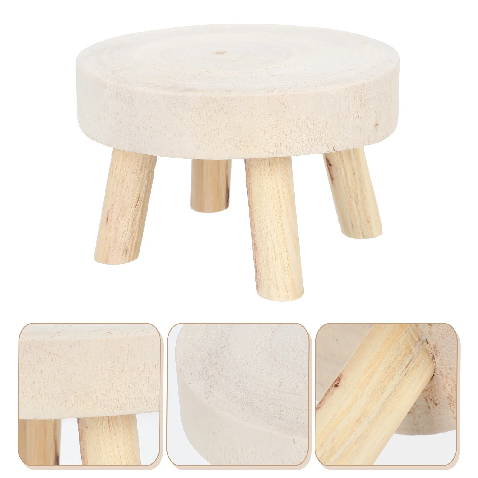 

Plant Pot Rack Wooden Flowerpot Stand Low Stool Flowerpot Holder for Home