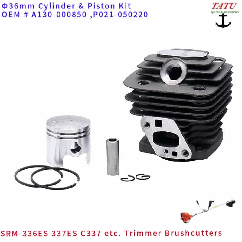 

SRM-336ES ORIGINAL CYLINDER PISTON KIT 36MM A130-000850 P021050220 FOR ECHO SRM-337ES SHINDAIWA C337S 30.5CC TRIMMER BRUSHCUTTER