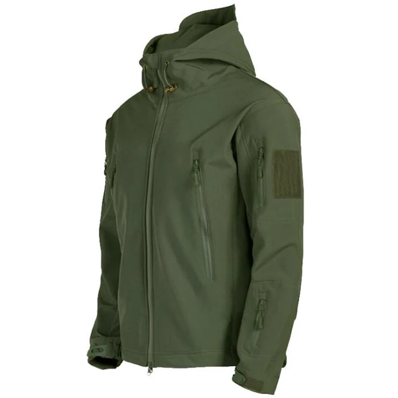 Outdoor Hiking Jacket Shark Skin Soft Shell Outwear Windproof Waterproof Windbreaker Military Tactical Jackets Hunting Clothes