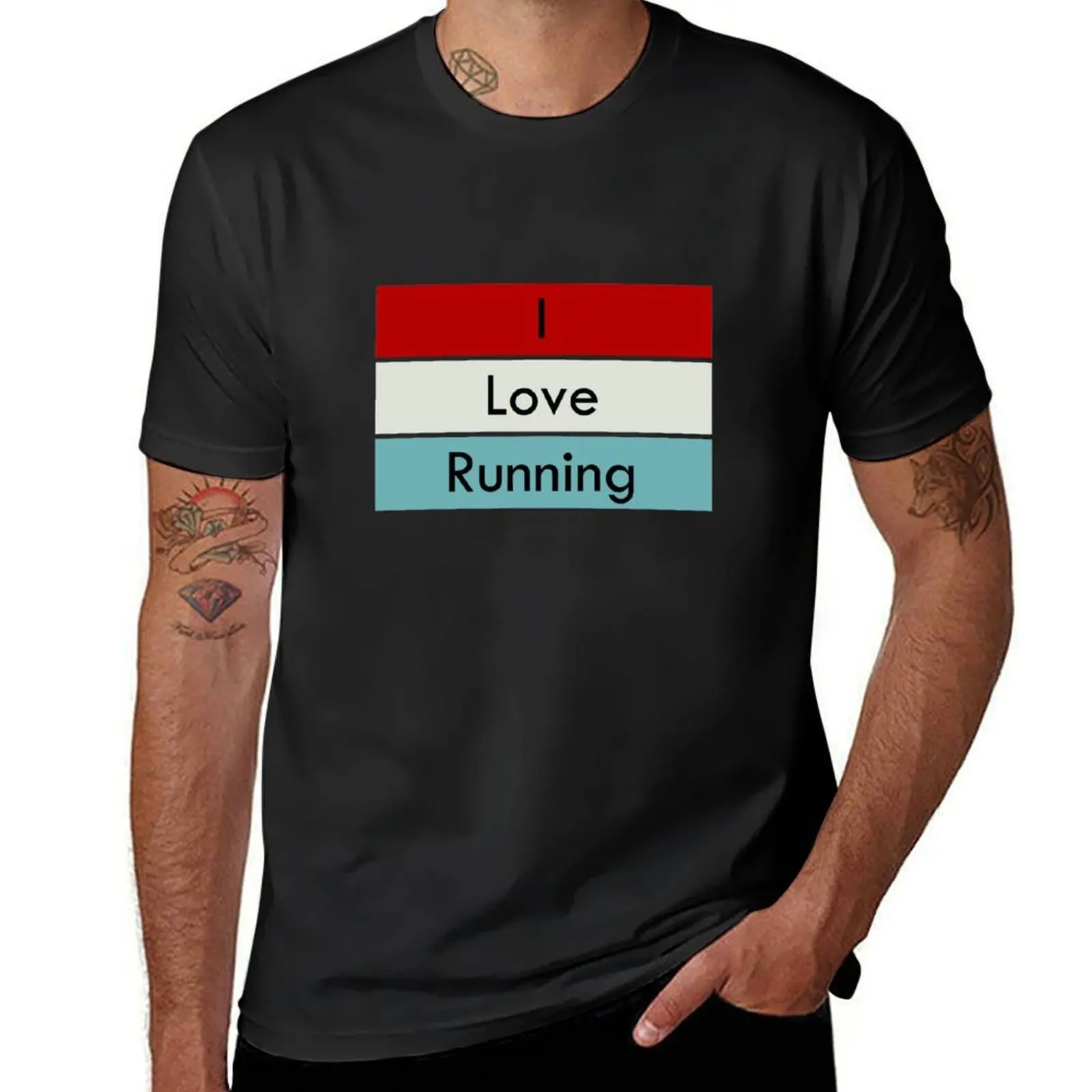 

Мужская футболка оверсайз I Love Running