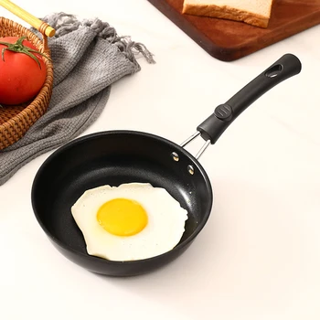 Mini Cottura Frittata Padelle Padella Frittura Uova Padella Bistecca Frittura Pentola Antiaderente Bastone di Ferro Frittura Frittata Cast Pancake Pentole 12/16/18 cm 1