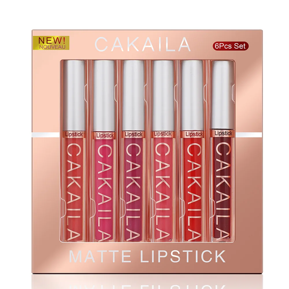 6 Pack Lip Gloss Set Matte And Long-Lasting Color Retention 5