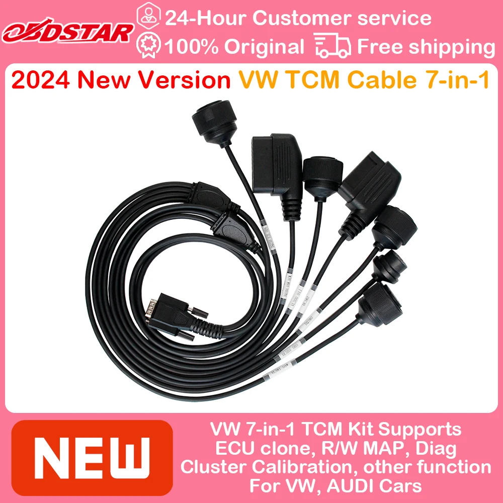 

OBDSTAR VW TCM Cable 7-in-1 Kit supports ECU clone Diag and other functions for VW automatic transmission