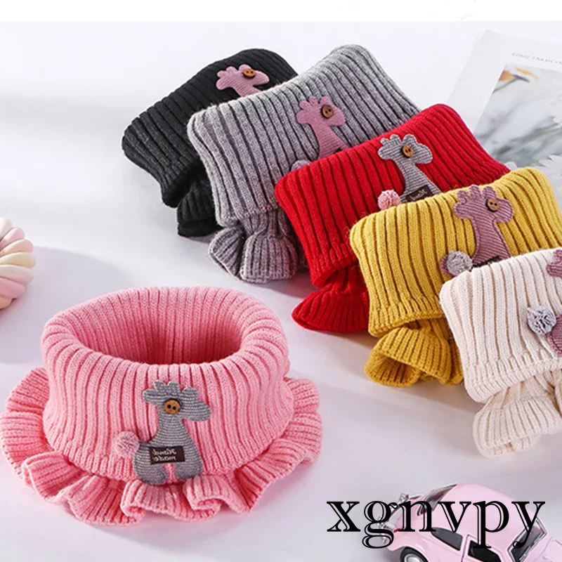 Baby Scarf Wool Scarf 6 Colors Wool Knit Baby Neck Winter Children's Casual Neck Wrap for Boys and Girls Scarf Thermal Wrap