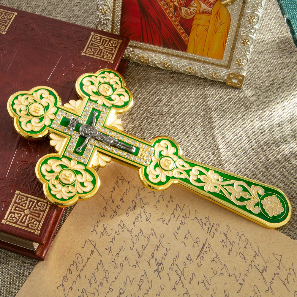 CROCE ORTODOSSA RUSSA GESÙ CRISTO ARGENTO 925 1,22