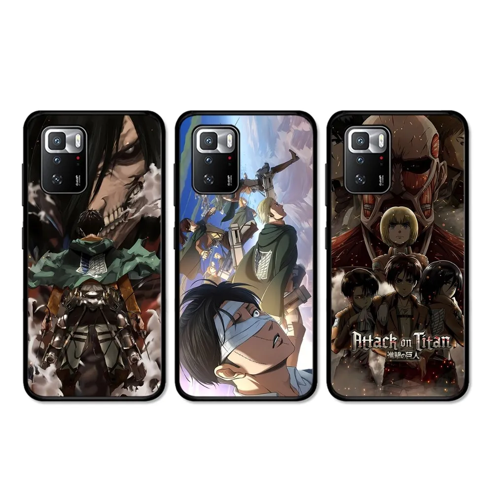 Anime Attack On Titan Custodia Per Telefono Per Redmi 5 6 7 8 9 10 Plus Pro 6 7 8 9 A Go K20 K30 K40 Pro Plus F3 Fundas