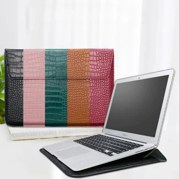 Custodia per notebook per borsa per laptop da 11" 13" 15" Custodia in pelle PU ultra sottile con motivo alligatore Resistente ai graffi Watterproof