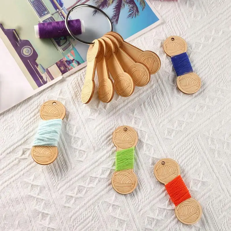 Set Da 100 Bobine Portafilo In Plastica Con Avvolgitore E Anelli – Organizer Per Ricamo A Punto Croce