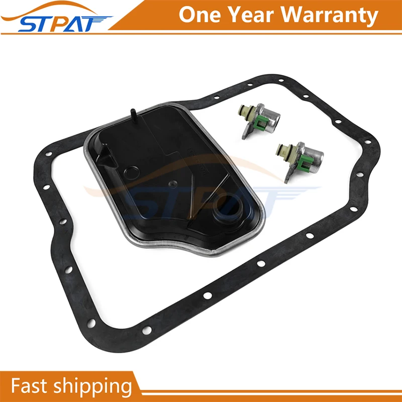 STPAT 4F27E FN4A-EL Transmission Solenoid Solenoids Kit With Filter KIT Suit 4F27E FN21-21-1F1 For 99-UP Ford Mazda 2 3 5 6 CX-7