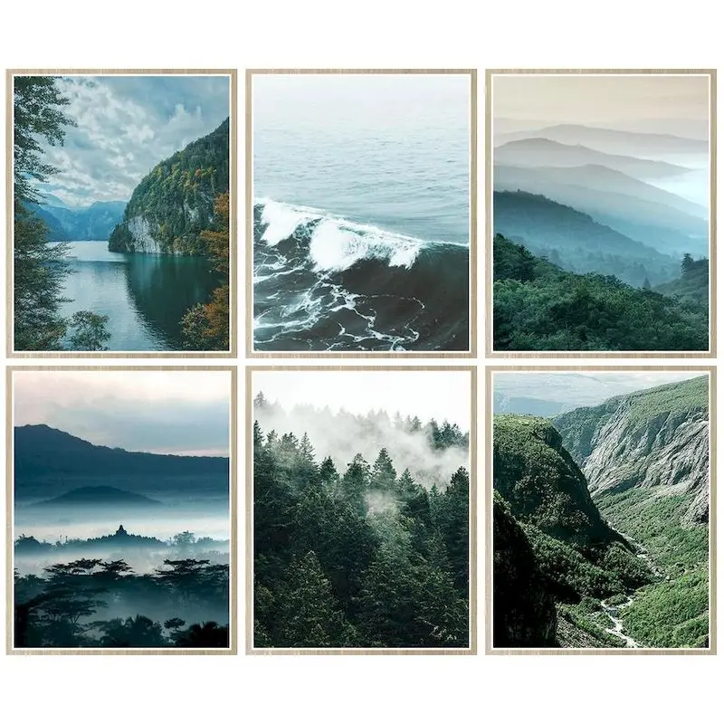 

CHENISTORY Painting By Number Mountains Landscape Drawing On Canvas Pictures By Numbers Kits Handpainted Home Decor