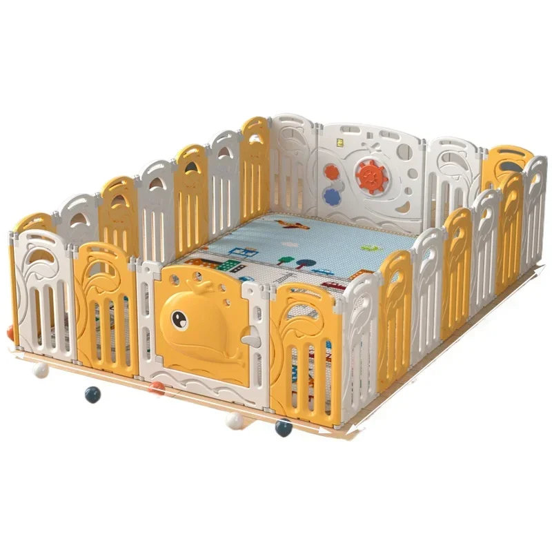 Collapsible Indoor Children's Fence Small Play Crash-proof Soft Fence Baby Protective Baby