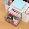 1pc desktop drawer multi grid stationery storage box, large capacity office pen holder multifunctional storage box 2