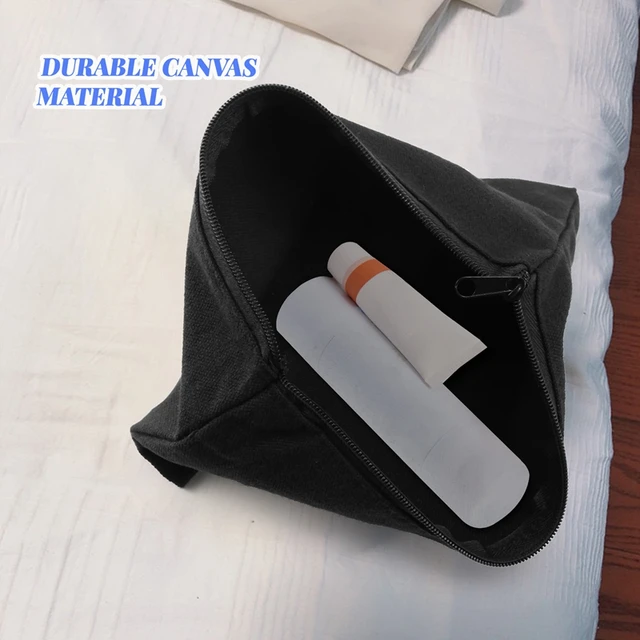 10Pcs Canvas Makeup Bags Canvas Zipper Pouch Bags Pencil Case Blank DIY  Craft Bags Cosmetic Pouch for Travel DIY Craft School
