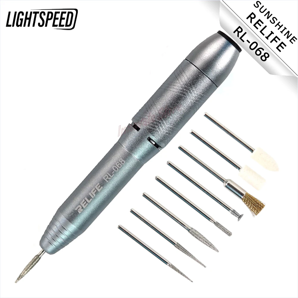 

RELIFE RL-068 Mini Polishing Pen Multi-Speed Adjustable Multi-Function Cutting Cleaning Rust Removal CPU Grinding Repair Tool